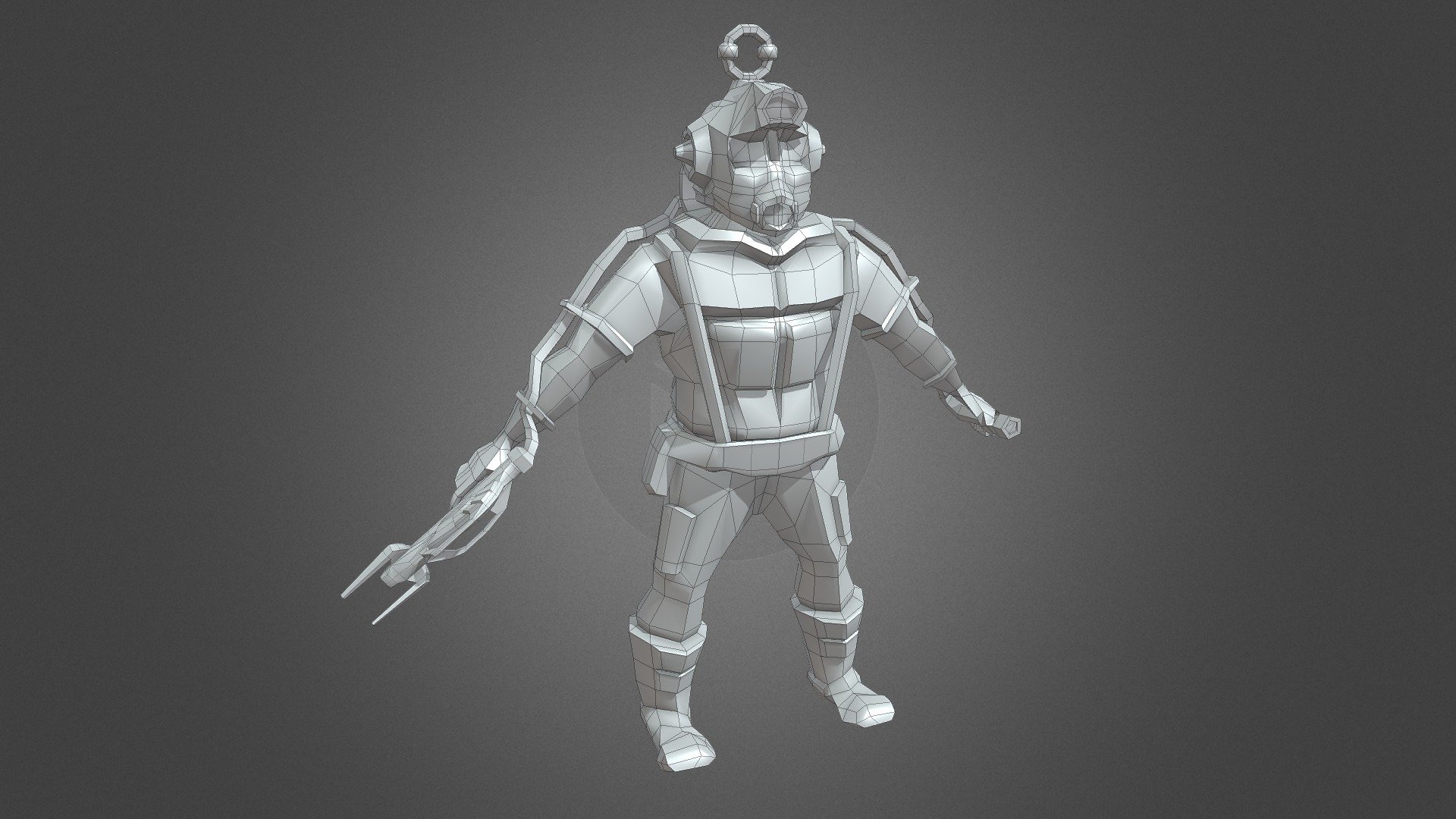 Lowpoly Future soldier unit