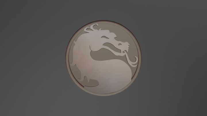 Лого МК / Mortal Kombat Logo 3D Model