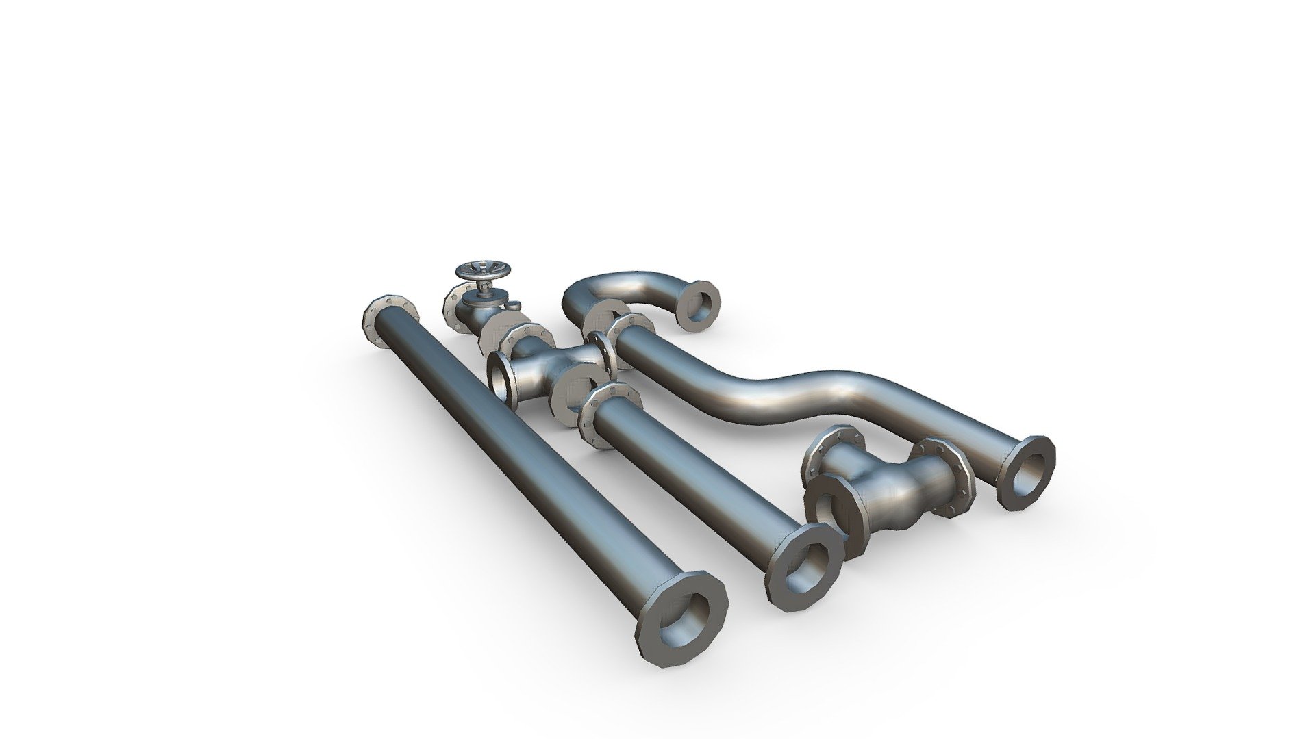 Modular Industrial Pipes 01 4k