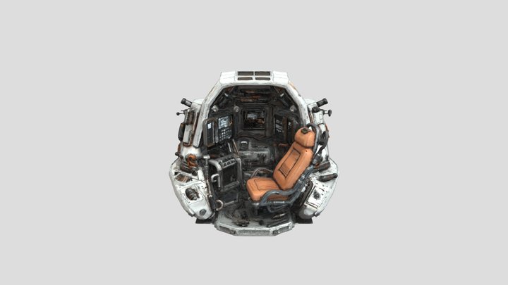 Cosmic Command Pod 3D Model