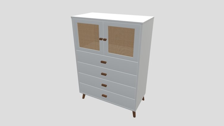 11B boho style dresser varnish top boho-art.com 3D Model