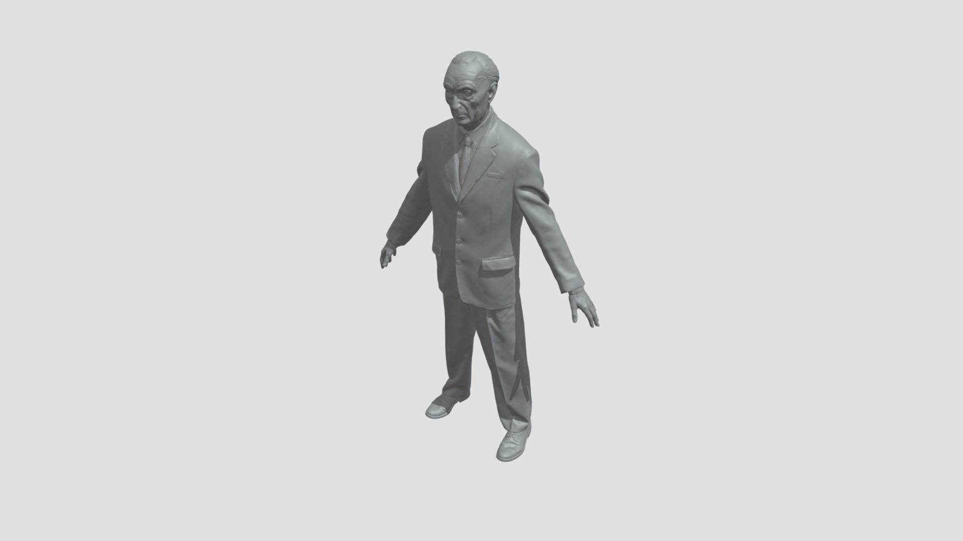 Konrad Adenauer 3D Model