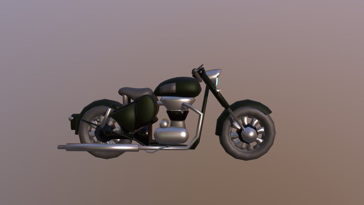 Royal Einfield Motorcycle 3D Model