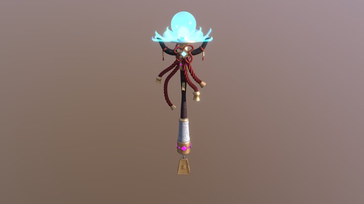 Ganyu Staff (Genshin Inspired) 3D Model