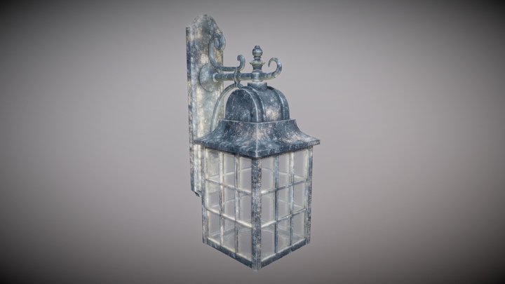 Old Lantern Fixture 3D Model