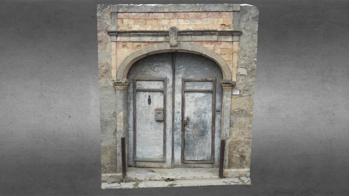 Antico portale ad arco 3D Model