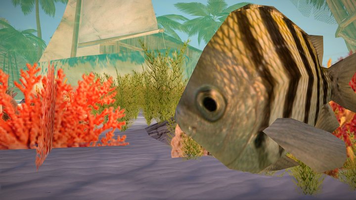 DAE Diorama - By the ocean 3D Model