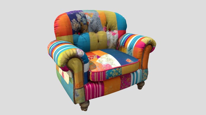 Marshmallow Throne - armchair – Kostenloses 3D-Modell STL