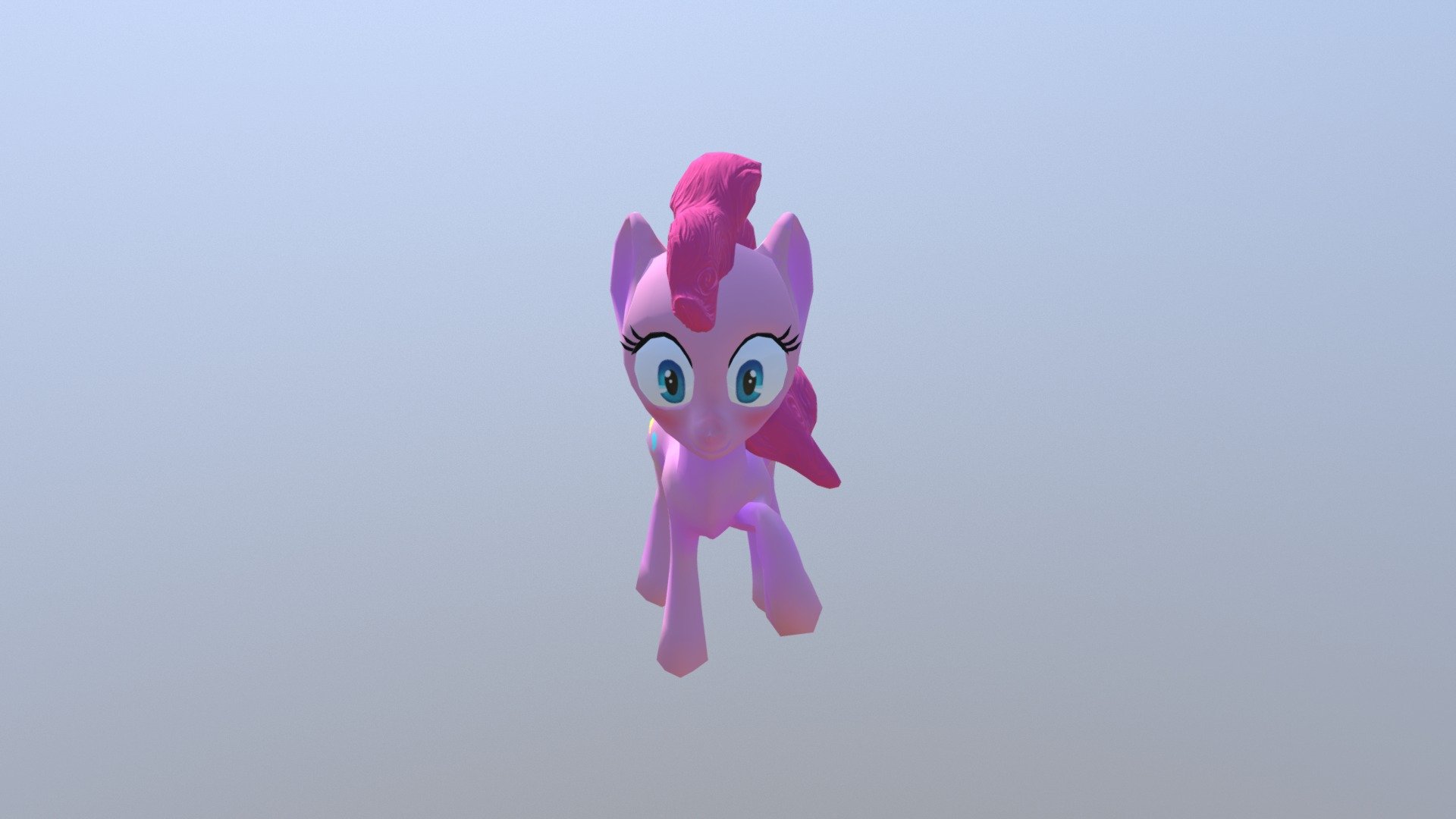 Pinkie Pie My Little Pony 3D Model $40 - .obj .stl .ztl .unknown