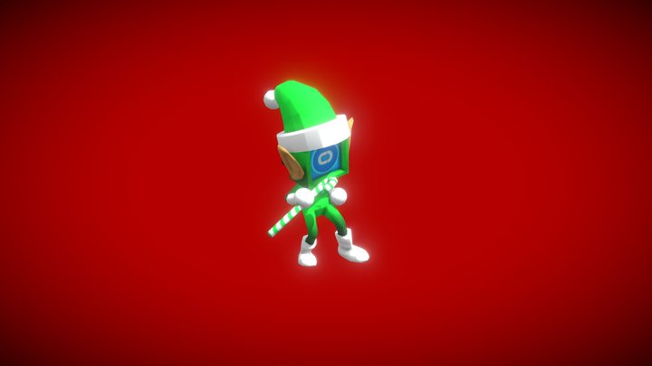 Character Christmas Elf 3D Model