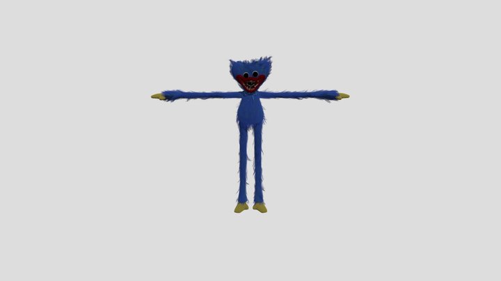 Ch 1 Huggy Wuggy Model "Scary" version .blend 3D Model