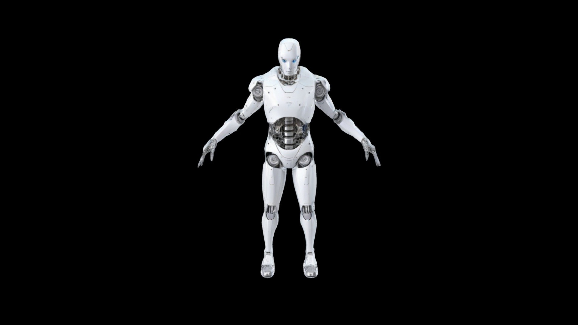 A robust with a metallic body - Buy Royalty Free 3D model by Inventive ...