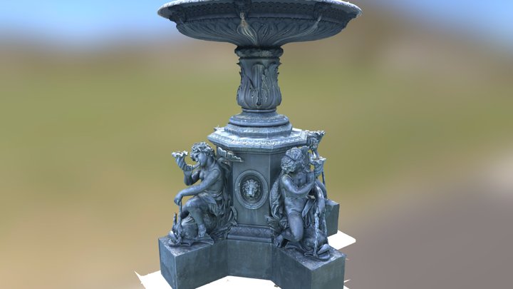 Albert Park Fountain, Auckland NZ 3D Model