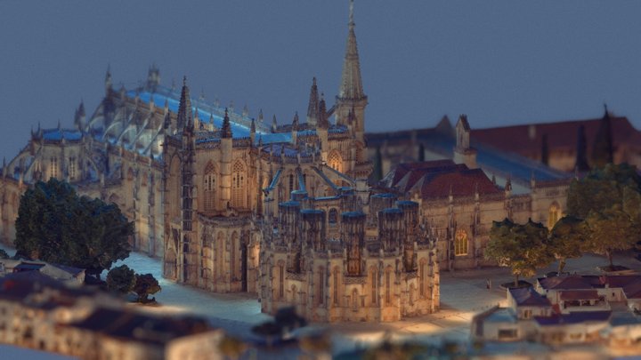 Monastery of Batalha - Night – Modèle 3D gratuit STL