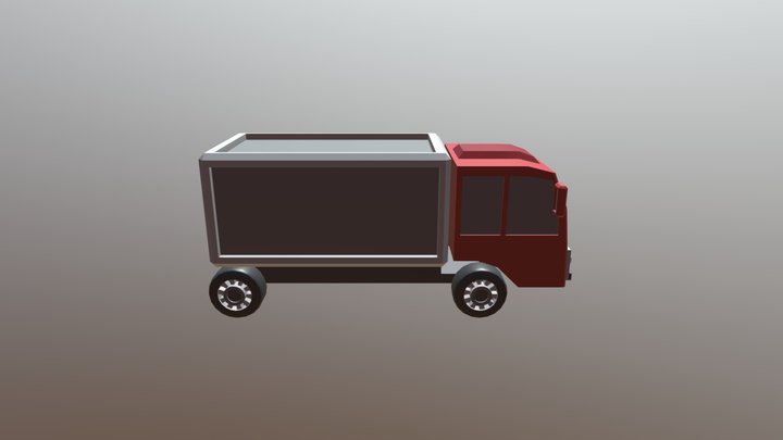 Truck_red 3D Model
