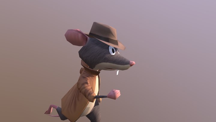 Rat Character - Animations 3D Model