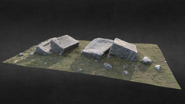 Medieval tombstones - Dabica Poljana, Konjic 3D Model