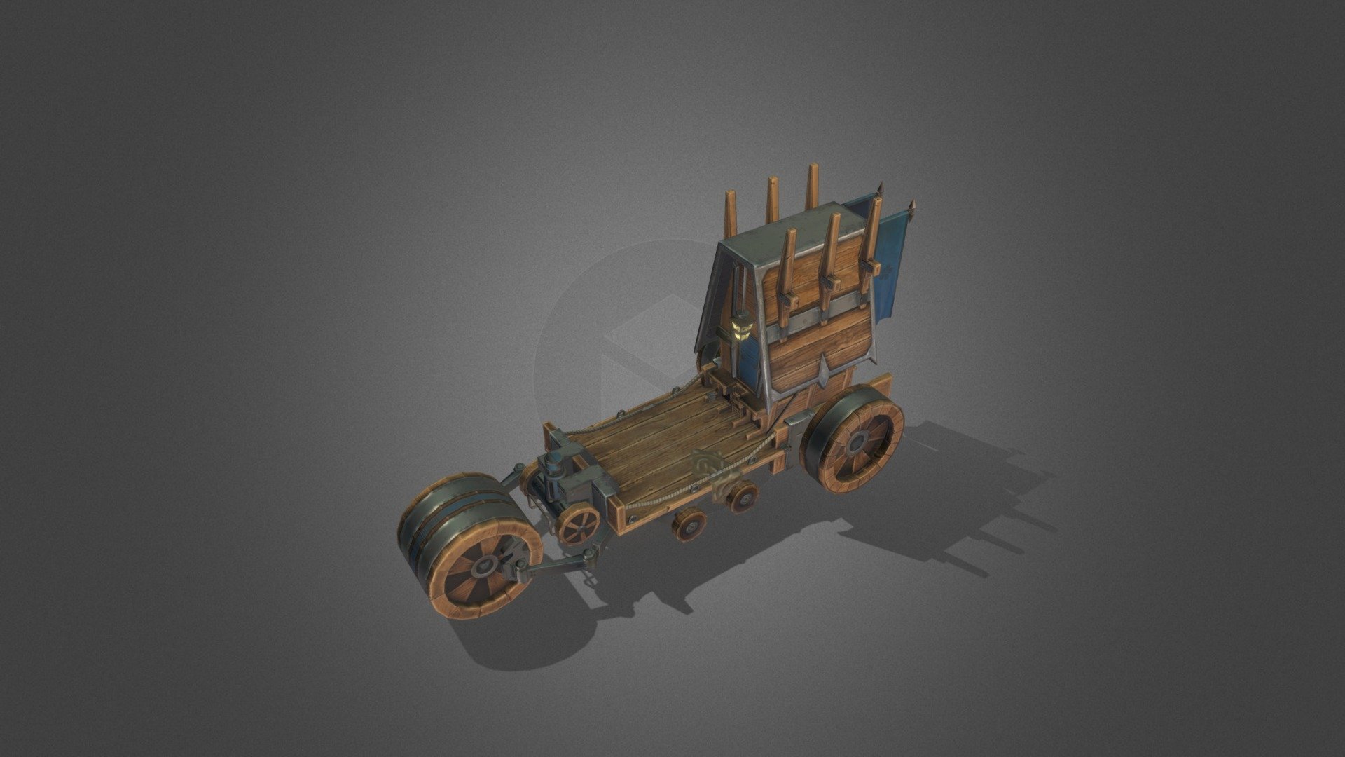Stylized Caravan Mobile Asset
