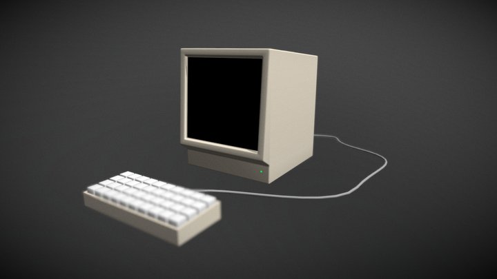Minimalist computer 3D Model