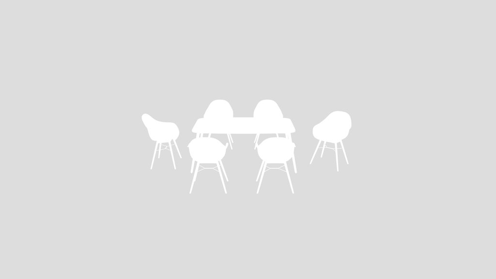 Modern Dining Table Set With Armchairs