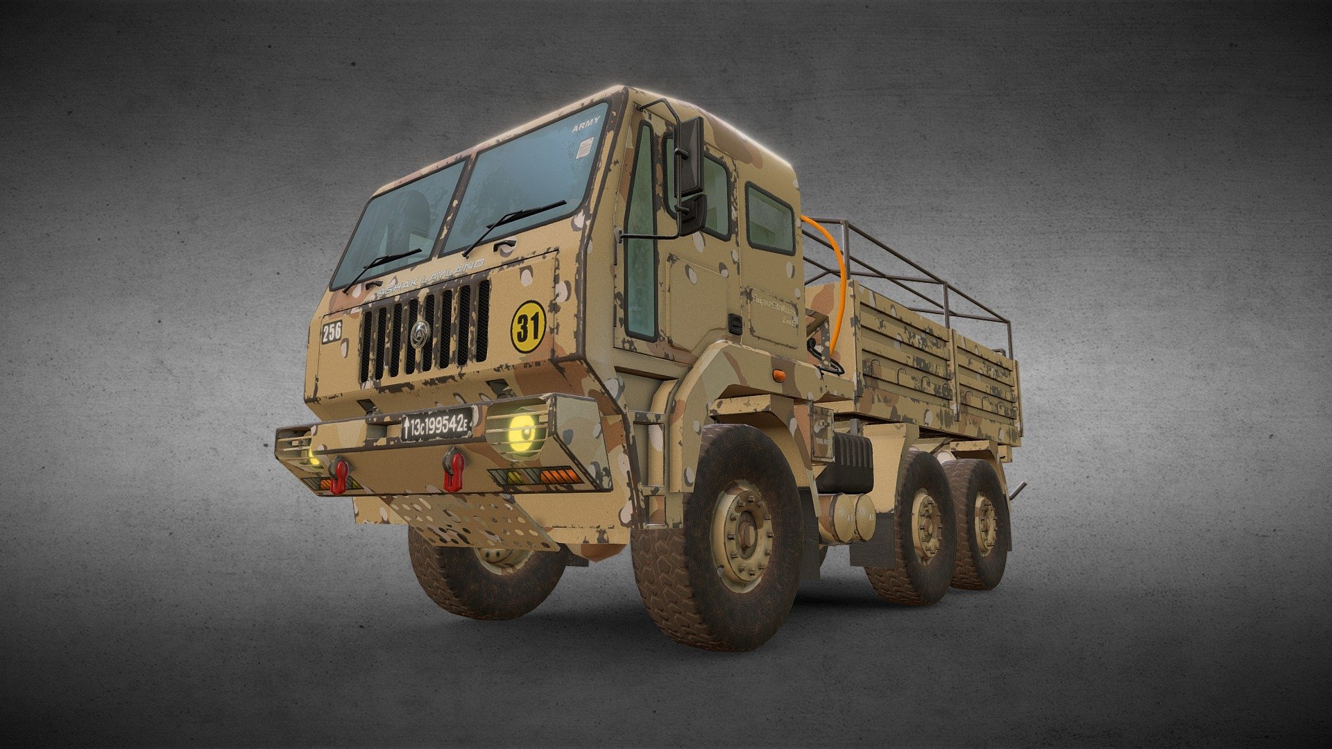 6x6 Military Truck Variation 3