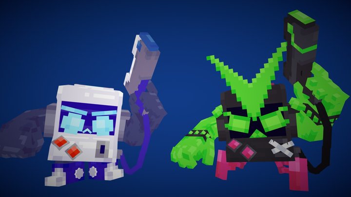 8-Bit line 3D Model