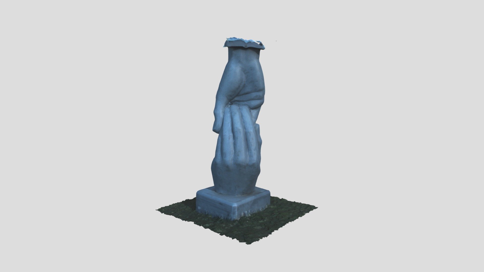 Holding hands marble sculpture — Sketchfab embed 3D viewer
