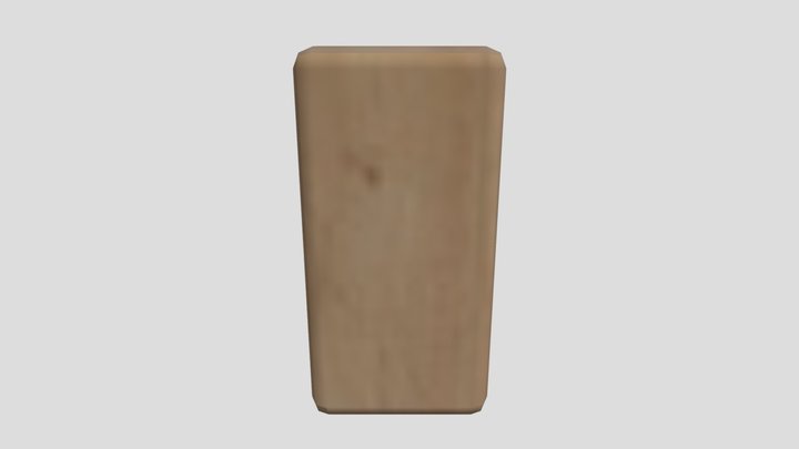 Wood Cube FBX 3D Model