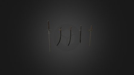 Swords 1-5 3D Model
