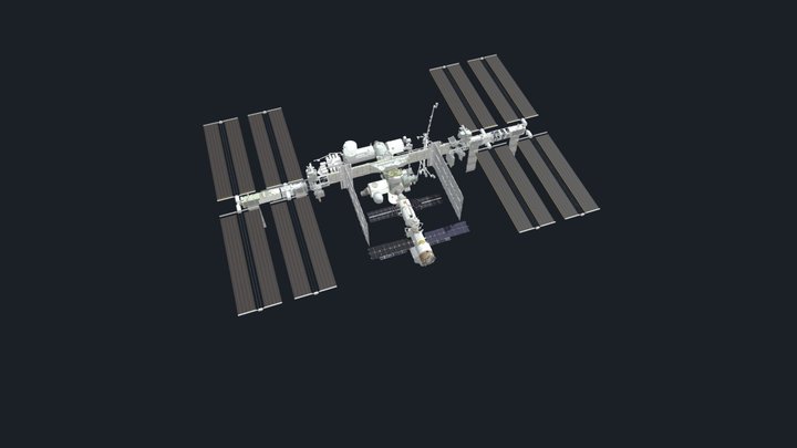 International Space Station smaller 3D Model