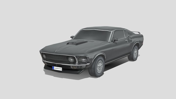 Ford Mustang Mach 1 351 1969 3D Model