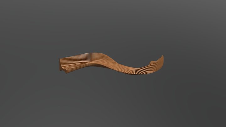Parametric Bench 3D Model