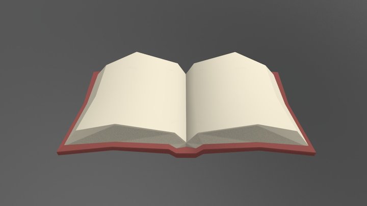 Open Book 3D Model