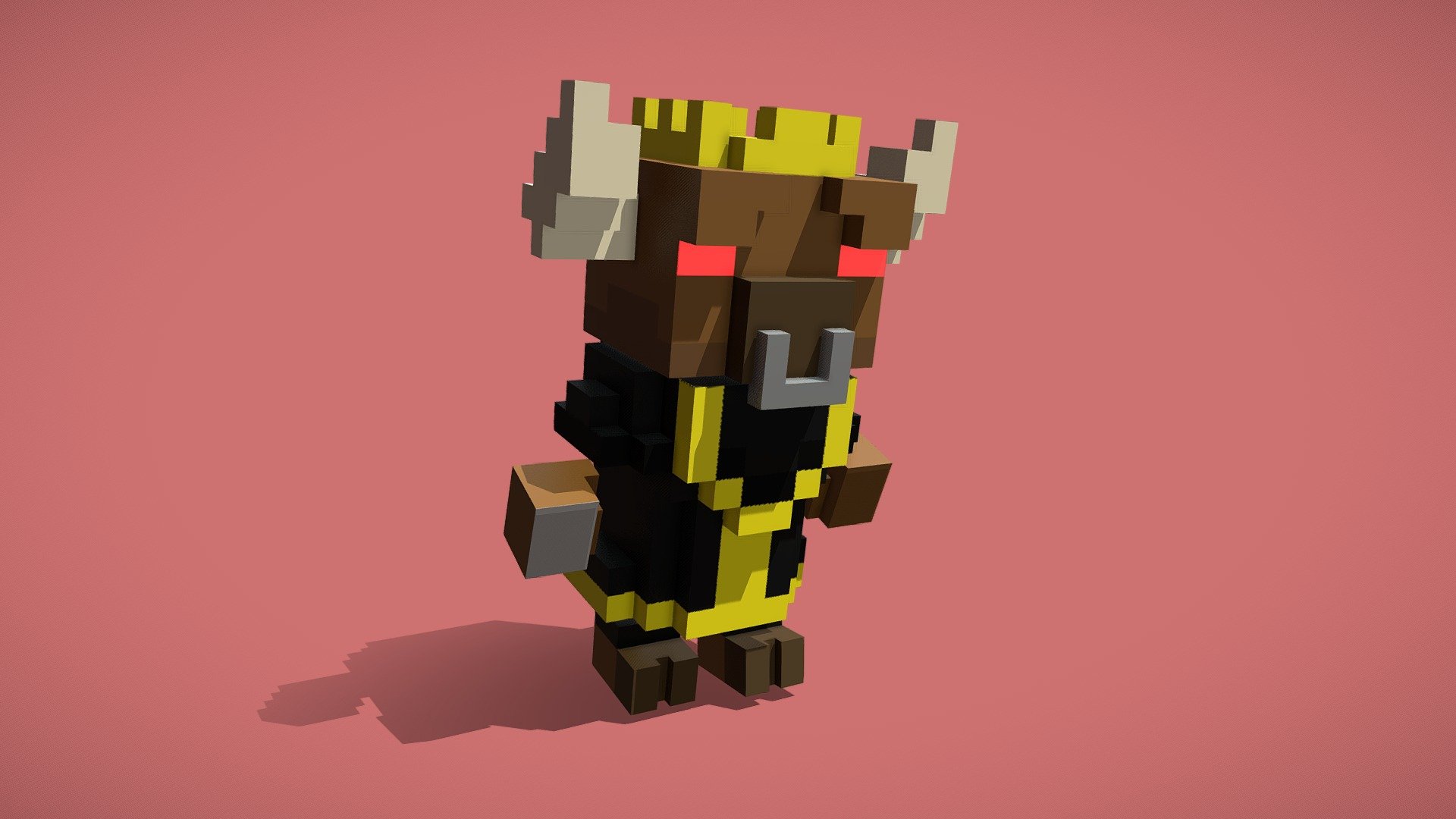 Bull enemy for a game jam - Animations - Download Free 3D model by ...
