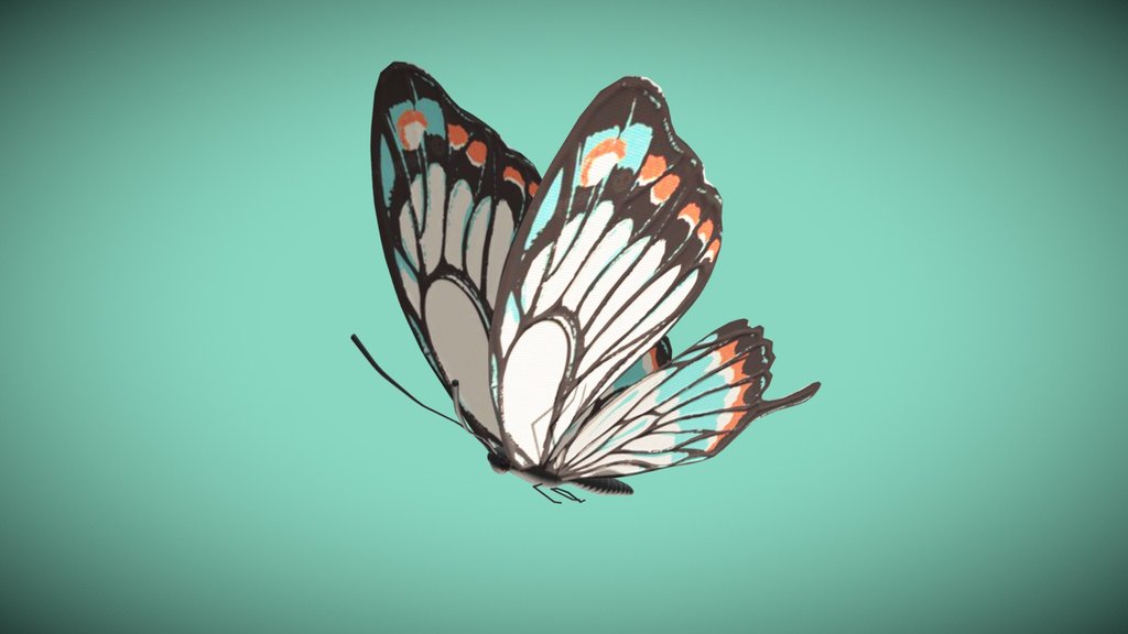Butterfly - Blend, FBX file