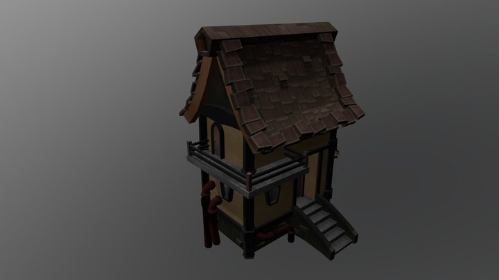 Steampunk House 3D Model