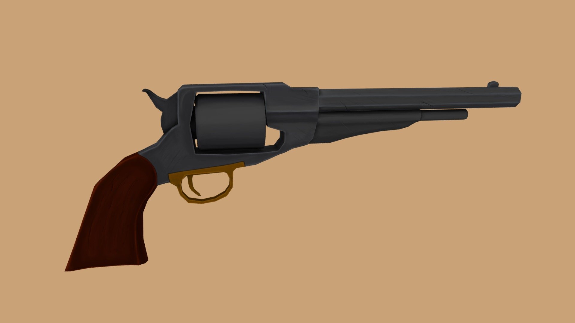 Hand Painted Revolver