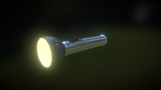 Flash Light RayOVac Style 1940s 3D Model