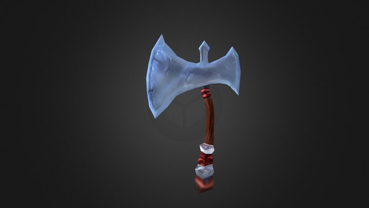 Hand painted axe 3D Model