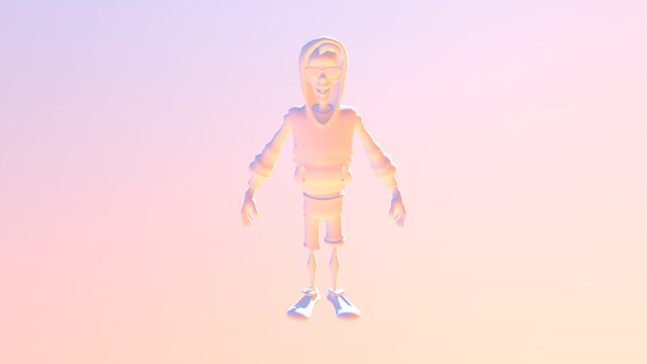 Hoodie Zombie 3D Model