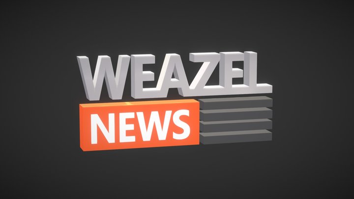 Logo WEAZEL NEWS 3D Model