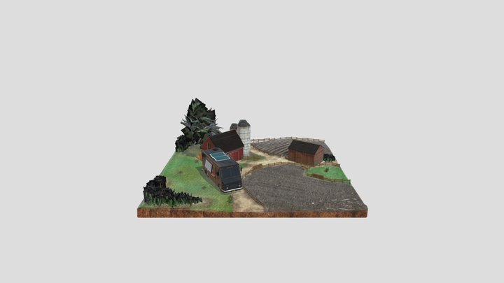 Farm Diorama 3D Model