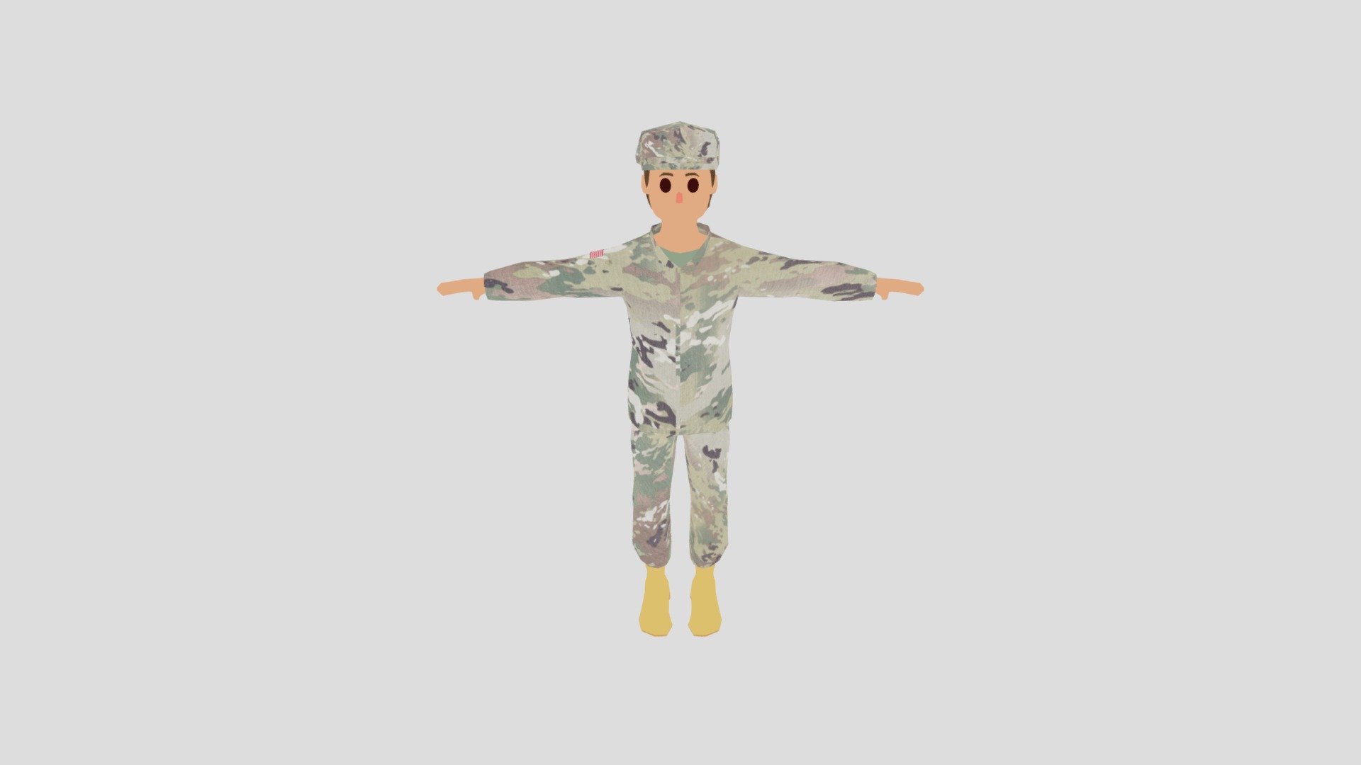 Female Army Uniform 3d Model By Gamerjibe [cd97ec0] Sketchfab