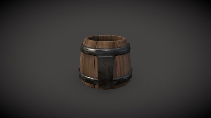 Medieval Beer Mug 3D Model