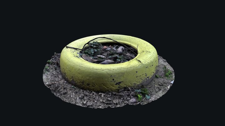 Tire_Vegetation_Cirle 3D Model