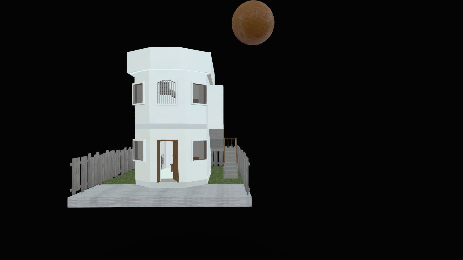 Diorama Kehidupan Malam Hari 3D