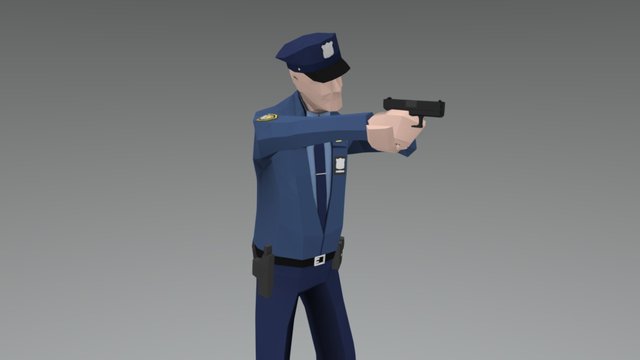 Police Officer 3D Model