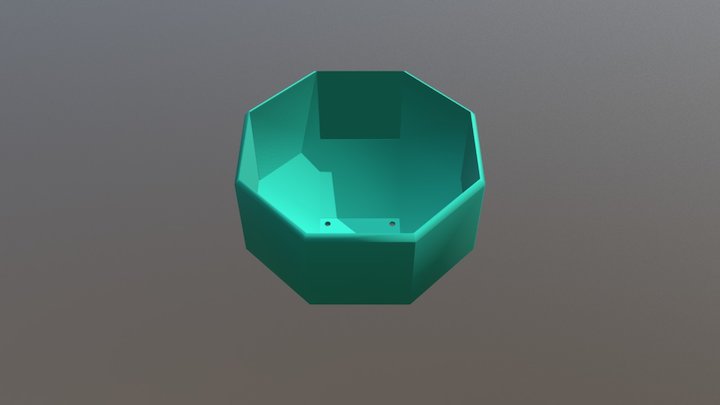 Rhombicuboctahedron Flower Pot v2.3 3D Model