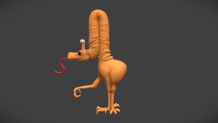 Day 6: giraffe Monster 3D Model