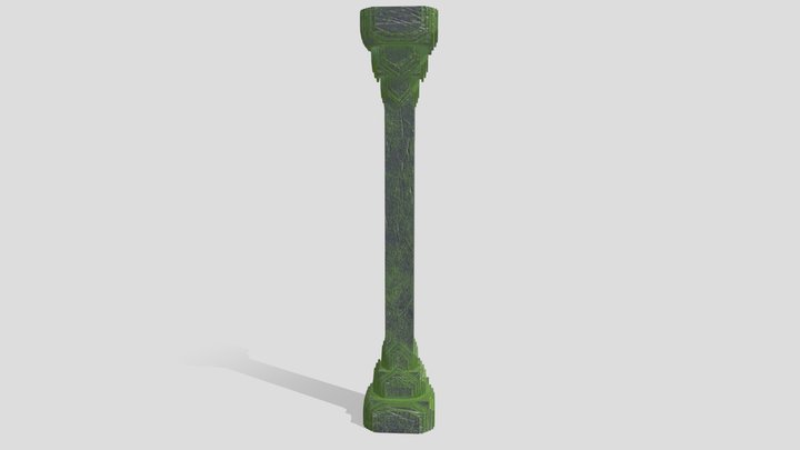 Dwarven pillar 3D Model